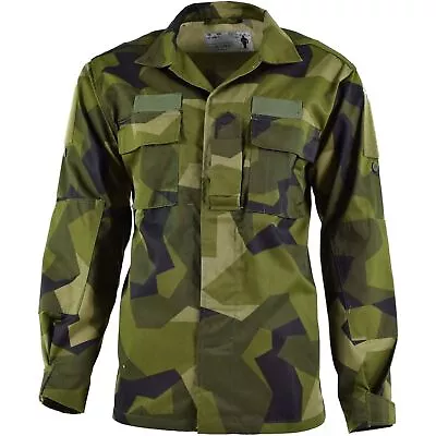 Swedish Army Jacket Original Surplus M90 Splinter Vintage Military Camo Airsoft • $47.95