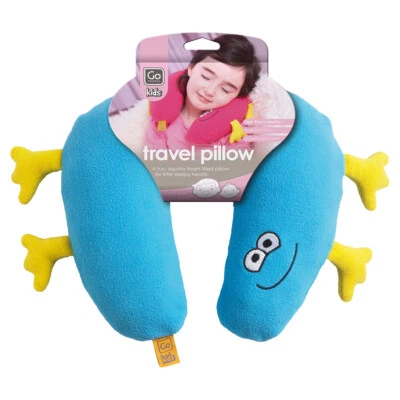 $15 • Buy Go Travel Travel/Car Seat/Flight Kids/Toddler Head/Neck Fleece Foam Pillow Blue