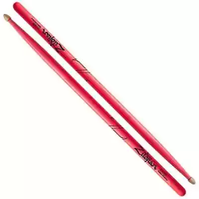 Zildjian 5A Acorn Wood Neon Pink Drum Sticks • $25.39