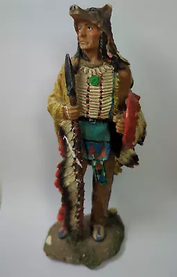 American Indian Chief Hunter Sculpture Statue Figure Native American Indian • £9.99