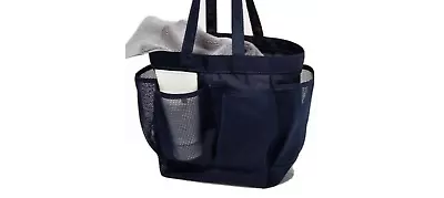 Navy Blue Target Room Essential Mesh Shower Beach Travel Dorm Gym Tote Caddy Bag • $3.99