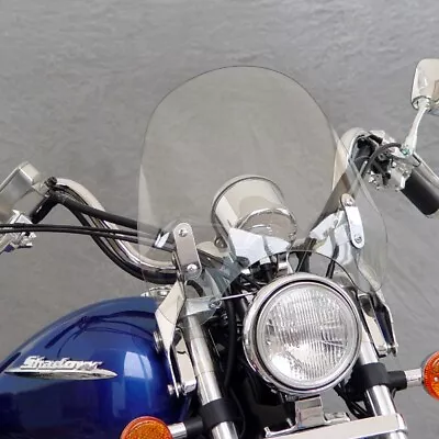 NC Switchblade Deflector Windshield Clear W Chrome Mount Honda VTX1300S 03-08 • $415.71