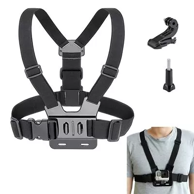 $14.82 • Buy Mount Belt Chest Body Harness Adjustable Strap For Gopro 10 9 8 7 DJI Action 2