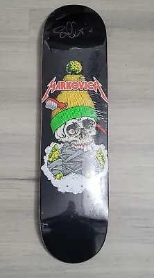 Rare Vintage Kris Markovich Skateboard Art Signed By Sean Cliver Metallica 101  • $189