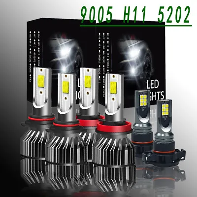 Parts LED Headlight Bulb Fog Light 6000K For Chevy Silverado 1500 2500 3500HD • $44.99