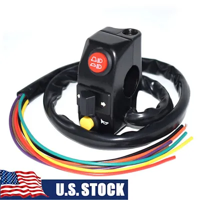 Universal 7/8  Aluminum Motorcycle Handlebar Electronic Turn Signal Light Switch • $13.98