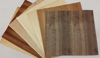 Variety Pack Wood Veneer Raw/Unbacked - Pack Of 7 - 9  X 9  X 0.024  Sheets • $18