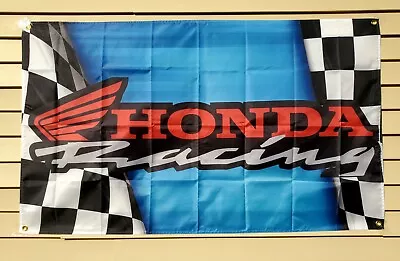 Honda Racing Light Blue 3x5ft Flag Banner 100D Polyester 4 Grommets Brand New  • $14.99