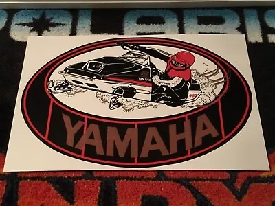  🏁 ‘79 YAMAHA SRX 440 Snowmobile Medallion Poster  Vintage Sled Srx440c L/C • $21.88