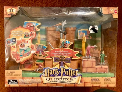 $53.99 • Buy NEW-Harry Potter-Quidditch Stadium MOTORIZED Playset-Mattel 2002
