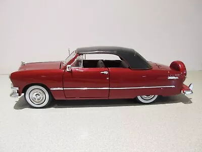 Nice MAISTO 1:18 Scale Burgandy/Black 1950 FORD CRESTLINER DELUXE Diecast COUPE • $29.50