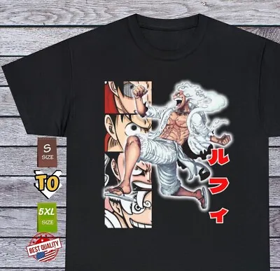 Mugiwara Monkey D. Luffy Gear 5 T Shirt Anime One Piece Tee Manga Japan Clothing • $22.46