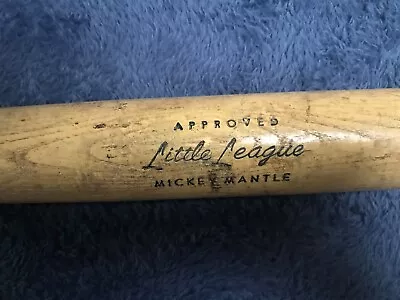 MICKEY MANTLE Little League Approved Hillerich & Bradsby 40-08 H&B Baseball Bat • $18.99