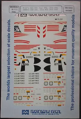 Microscale Decal 1/72nd Scale T-37's Decal Sheet No. 72-0253 • $23