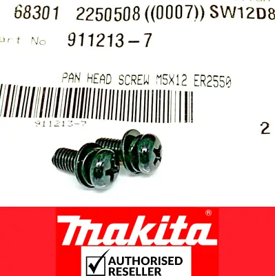 2 X Genuine Makita Lock Lever PAN HEAD SCREW M5X12 Router RP0900 RP1801 RP2301FC • £4.96