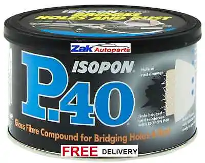 U-POL Davids Isopon P40 Fibre Glass Body Filler Compound Car Body Repair Paste • £8.99