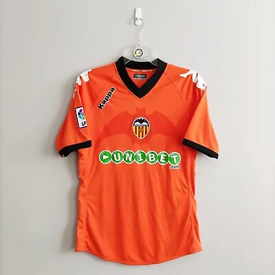Valencia CF 2010/11 Away Football Shirt Jersey Camisa Trikot - Kappa Size S • £33.60