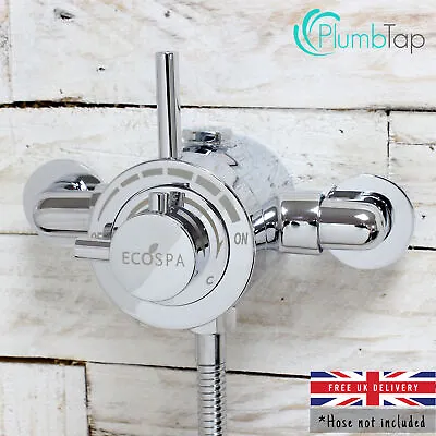 £119.95 • Buy THERMOSTATIC CONCENTRIC EXPOSED Shower Mixer Valve Chrome 1 Outlet Twin Handle