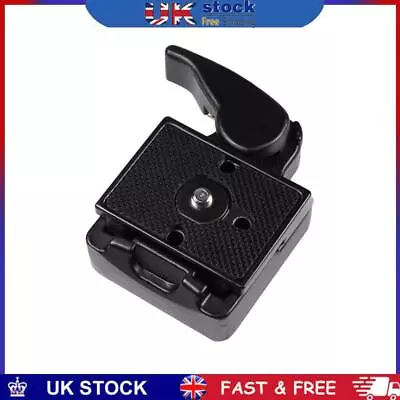 323 Quick Release Plate Clamp Adapter For Manfrotto 200PL-14 Camera Tripod • £8.39