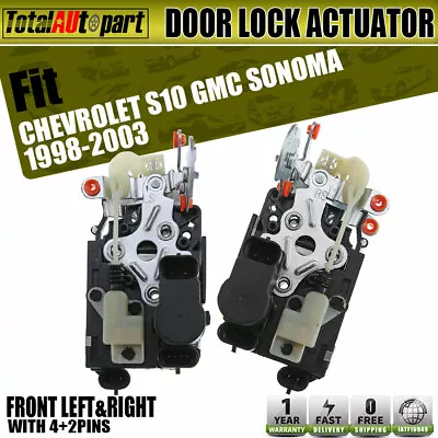 2x Door Lock Actuator Front Left & Right For Chevrolet S10 GMC Sonoma 1998-2003  • $74.09