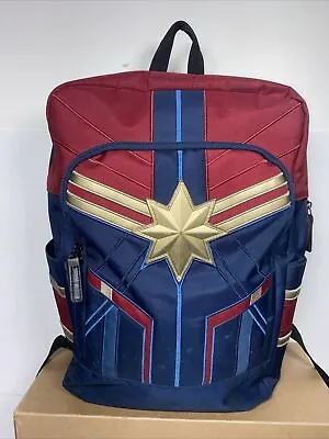 Marvel CAPTAIN MARVEL Licensed Backpack Avengers Laptop School Book Bag Gym OBO • $16