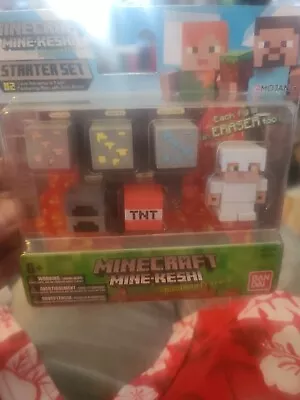 Minecraft Mine-Keshi Buildable Erasers Survival Pack - Alex With Iron Armor • $12