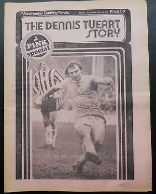 Manchester Evening News  Pink Special Dennis Tueart Story  12-7-1975 • £3.95