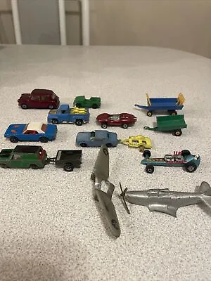 Vtg Assorted Car Lot 13 Pc Matchbox Hot Wheels Corgi Tootsietoy Johnny Lightning • $19.99