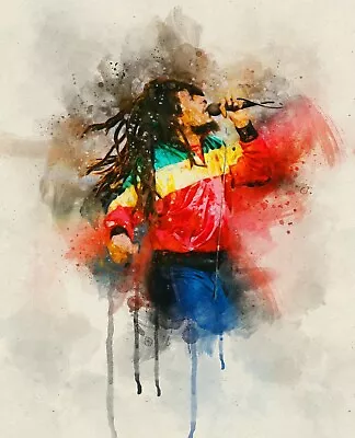 Bob Marley Iron On Transfer For T-Shirt + Other Light & Dark Fabrics #6 • $5