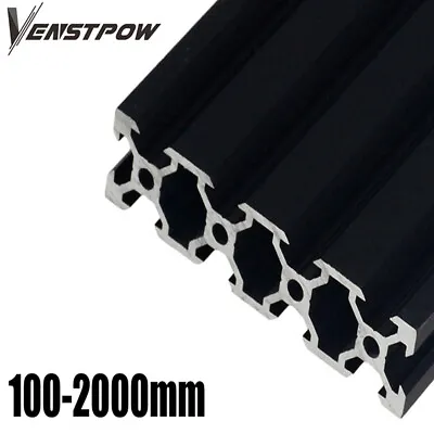 2pcs 2080 20x80 BLACK V-slot Aluminum Extrusion Standard Anodized Linear Rail • $182.94
