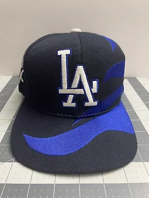 Vintage LA Dodgers Snapback Hat RARE Wool Blend Official License Korea Excellent • $750