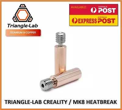 Bi-Metal Heat Break Ender 3 & CR-10 All-Metal Titanium Alloy TriangleLab • $25.80