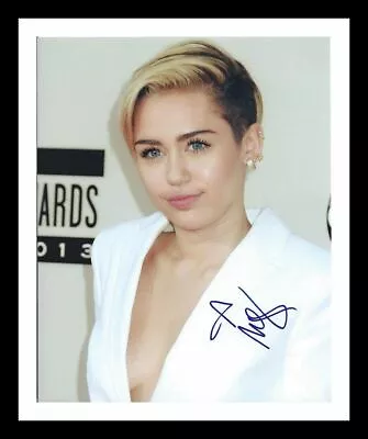 Miley Cyrus Autograph Signed & Framed Photo 21 • £19.99