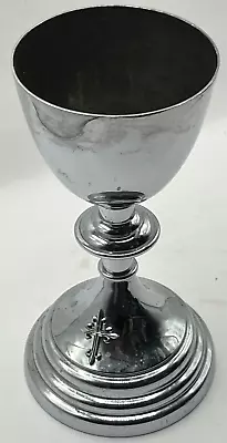 Very Rare Early Vintage Catholic U.s. Military Chaplains Silver Metal Chalice • $9.99