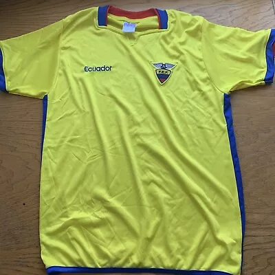 Ecuador FEF National Team Futbol Soccer Jersey Sz M Medium • $4.50