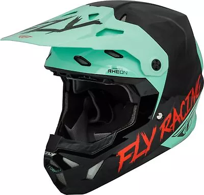 Fly Racing Formula CP SE Rave MX Offroad Helmet Black/Mint/Red • $71.20