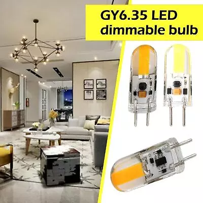 10pcs GY6.35 LED 3W COB Lamp Bi-Pin Base Bulb Dimmable AC/DC 12V Halogen Bulb • $23.99
