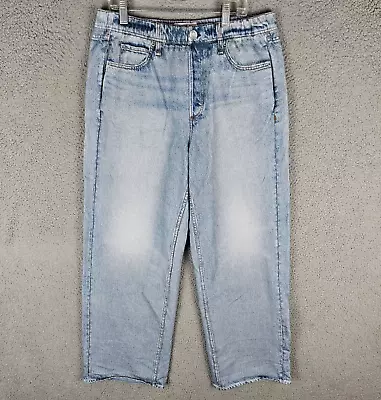 Rag & Bone Miramar Wide Leg Sweatpants In Denim Blue Size Large • $109.95