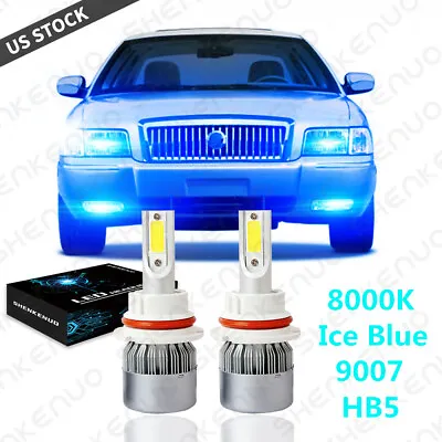 For Mercury Grand Marquis 1998-2005 9007 8000K LED Hi/Lo Beam Headlight Bulbs 2x • $17.93