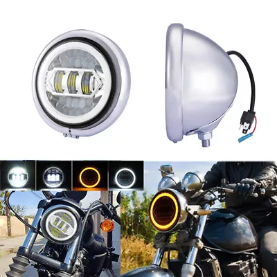 DOT 5.75 5 3/4 LED Headlight For Yamaha Virago 250 750 535 1100 Vmax 1200 • $65.99