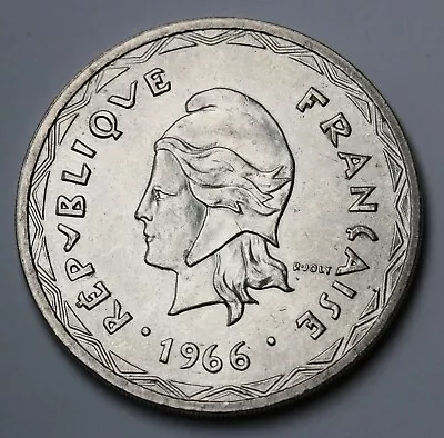 1966 New Hebrides (Vanuatu) 100 Francs Silver Coin KM# 1 • $39.89