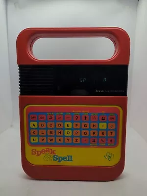 Vintage 1978 Texas Instruments Speak & Spell Toy - For Parts/Repair • $10.99