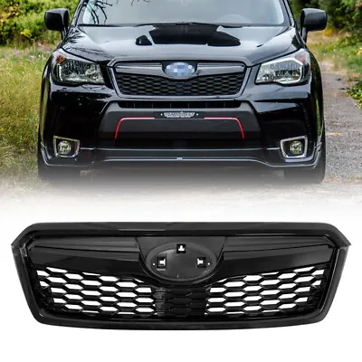 For 2014-2018 Subaru Forester Gloss Black Upper Grille Honeycomb Grill Assembly • $47.99