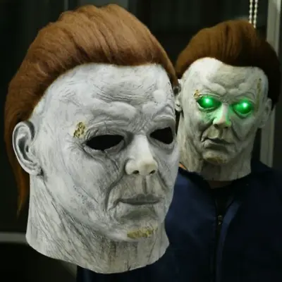 Michael Myers Mask Deluxe Adult Latex Halloween Horror Fancy Dress Killer Scary • $15.99