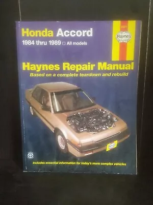 Haynes Repair Manual 42011 Honda Accord 1984-1989 All Models • $12.34