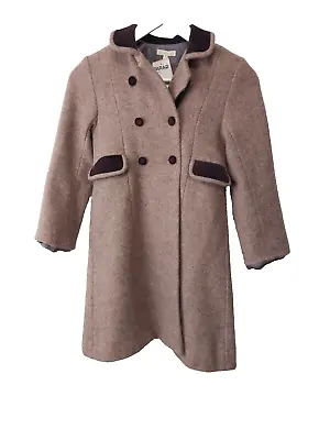 Marie Chantal Girl's 100% Wool Purple Trench Coat Size 8 Y - See Description • £40