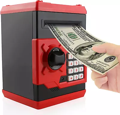 Cartoon Piggy Bank Cash Coin Can Password Electronic Kids Money Bank Safe Saving • $27.64