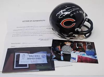 Mike Ditka Signed Mini Helmet Chicago Bears Hof 88 Loa Photo's • $100