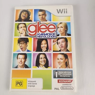 Karaoke Revolution Glee - Nintendo Wii - Preowned PAL  Free Postage  • $7.99