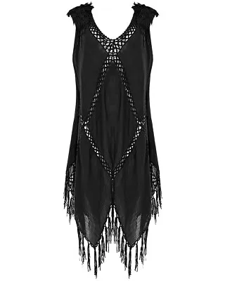 Punk Rave Apocalyptic Gothic Witch Oversized Kaftan Tank Dress • £39.99